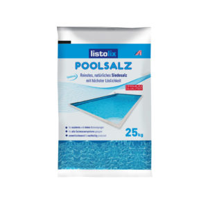 Listolix -Poolsalz – Siedesalz / 25 kg / 8 Säcke