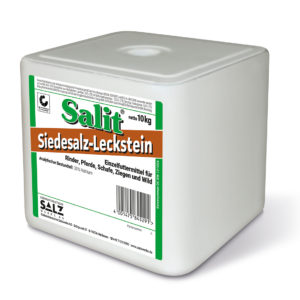 10 kg SALIT Siedesalz-Leckstein für Rinder, Pferde, Schafe und Ziegen